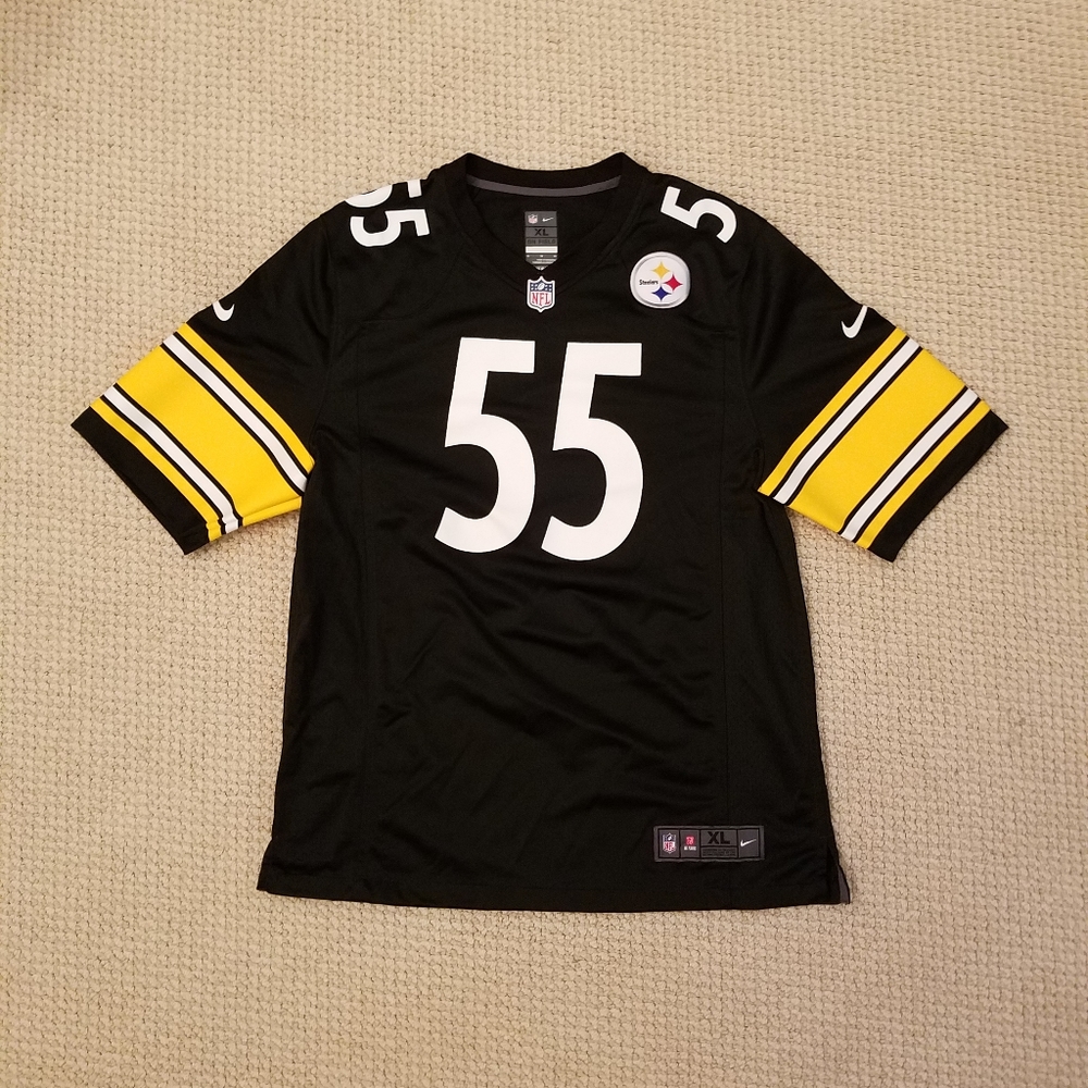 Pittsburgh Steelers Devin Bush #55 NFL Jersey Black